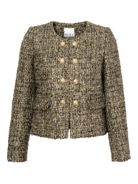 WEILL PARIS tweed longsleeve jacket