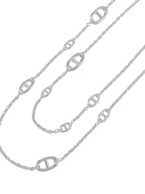 Hermès Pre-Owned 2010-2025 Sterling Silver Farandole Long 120 necklace