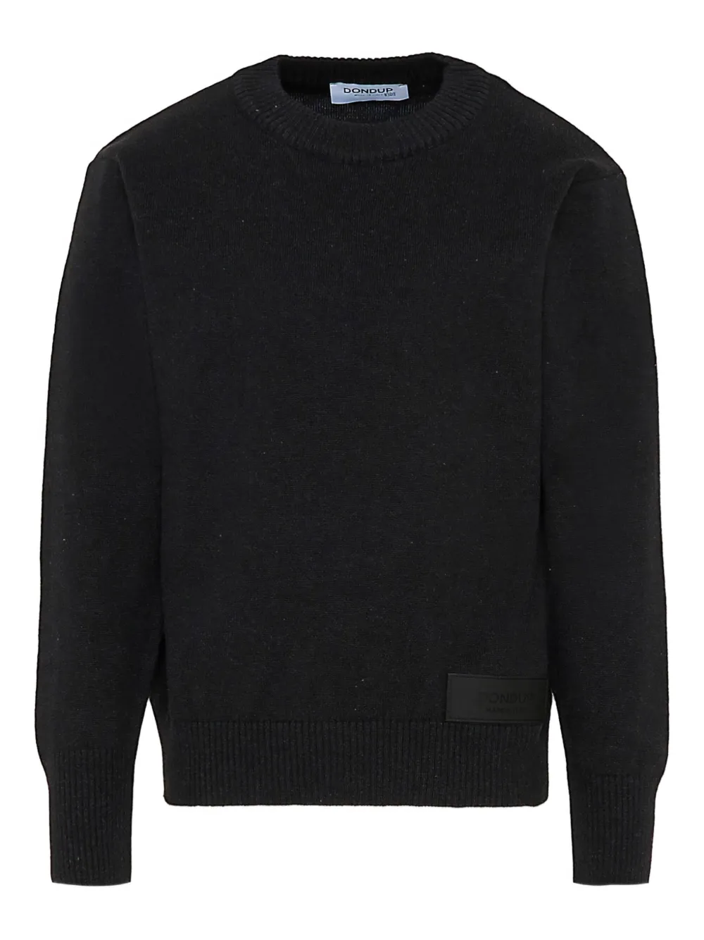 DONDUP KIDS appliqué crewneck sweater | Black | Image 1