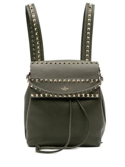 Valentino Garavani Pre-Owned 2018-2025 Grained Calfskin Rockstud Flap backpack