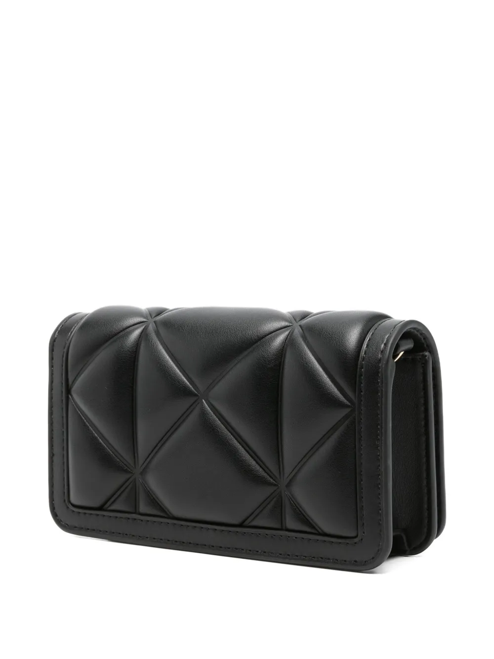 Love Moschino Clutch met logoplakkaat - Zwart