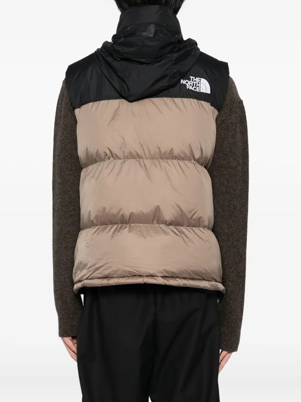The North Face 1996 Retro Nuptse Vest In Brown