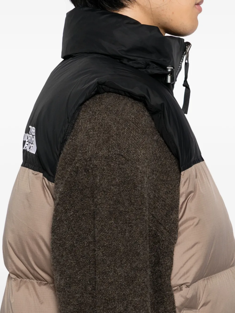 The North Face 1996 Retro Nuptse Vest In Brown