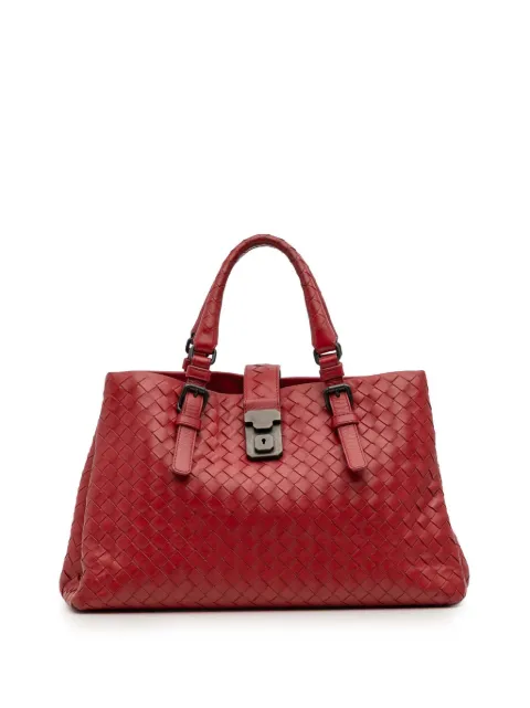 Bottega Veneta Pre-Owned bolsa satchel Roma pequeña de piel de napa en Intrecciato 2013-2025