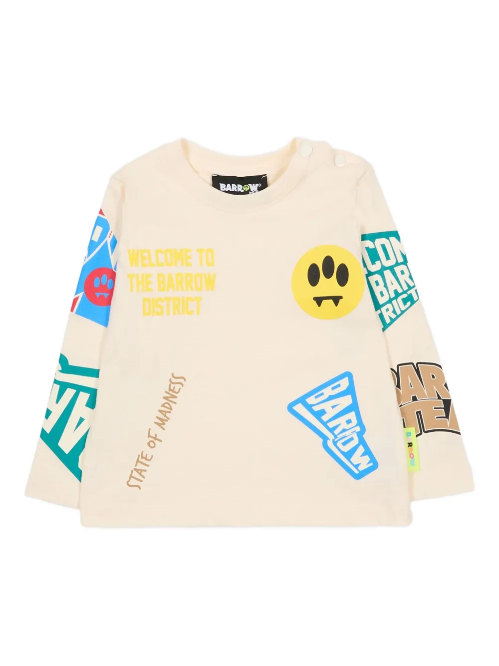 Barrow kids long-sleeve graphic T-shirt | Neutrals | Image 1