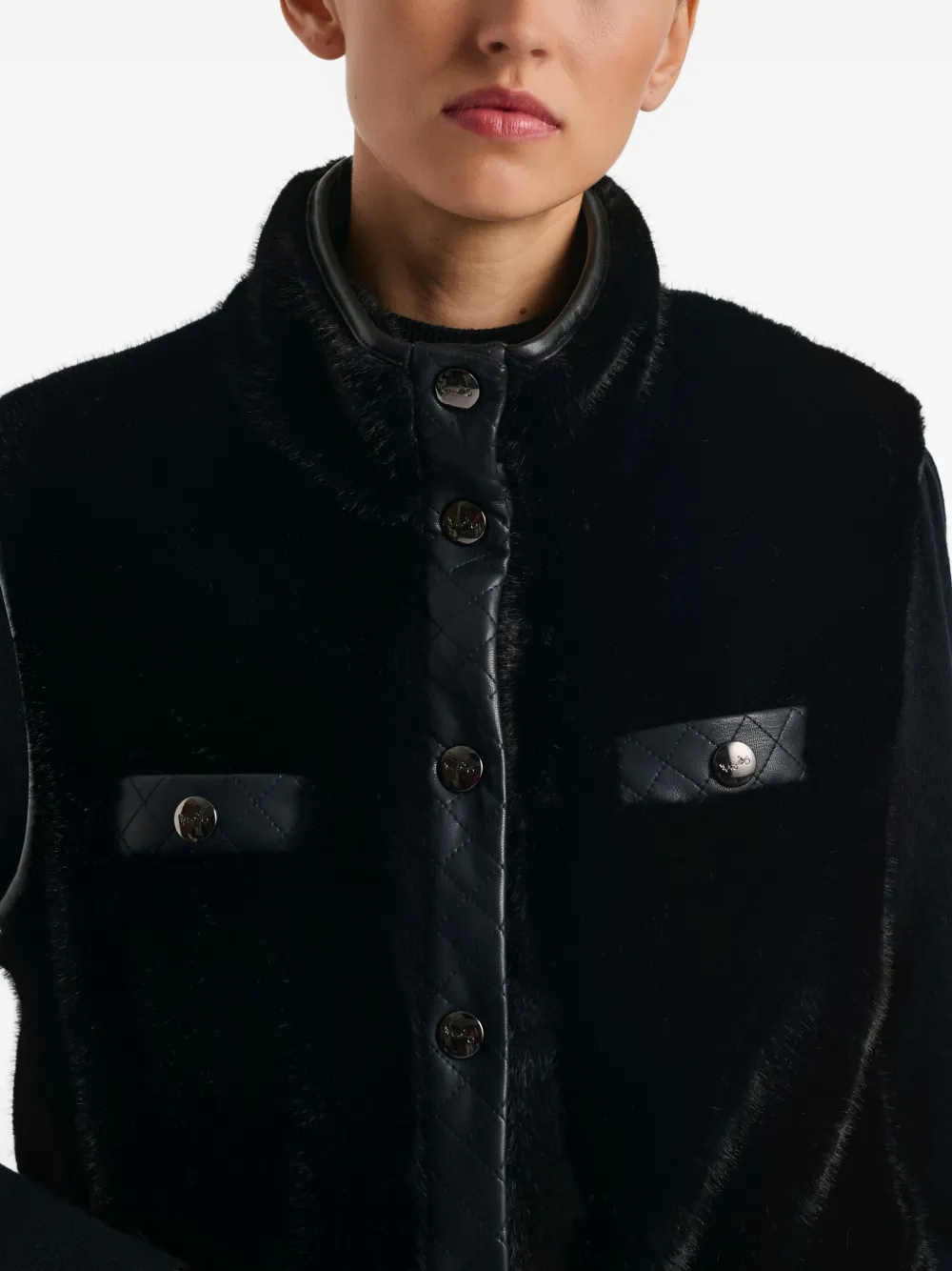 WEILL PARIS Gewatteerde bodywarmer Zwart