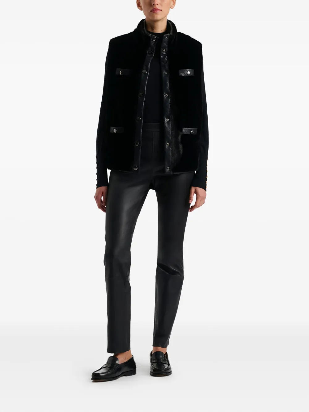 WEILL PARIS quilted bi-material sleeveless gilet | Faux Fur & Shearling Jackets | Image 2