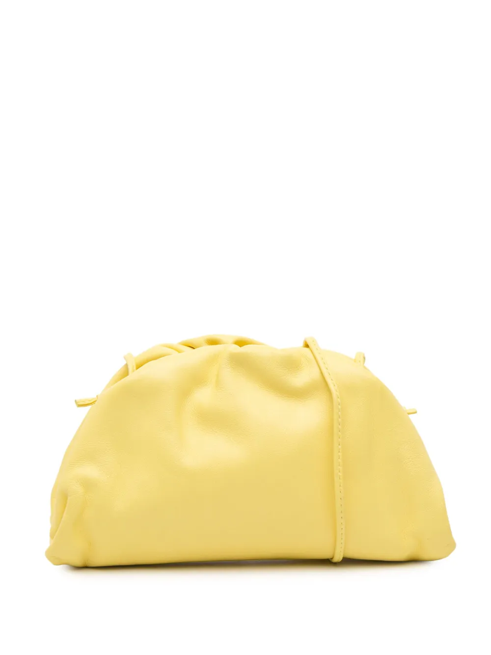 Bottega Veneta Pre-Owned 2012-2025 Lambskin The Mini Pouch crossbody bag - Giallo