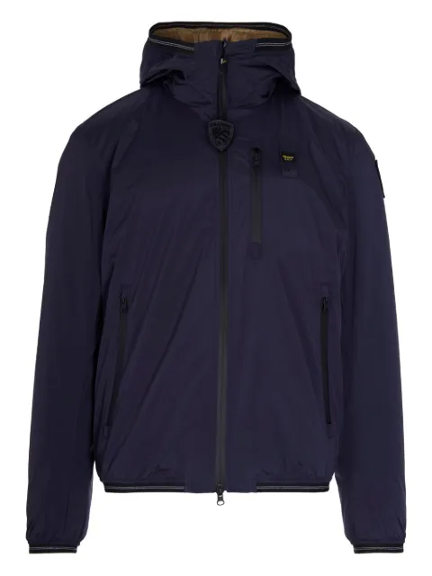 Blauer hooded zip-up jacket