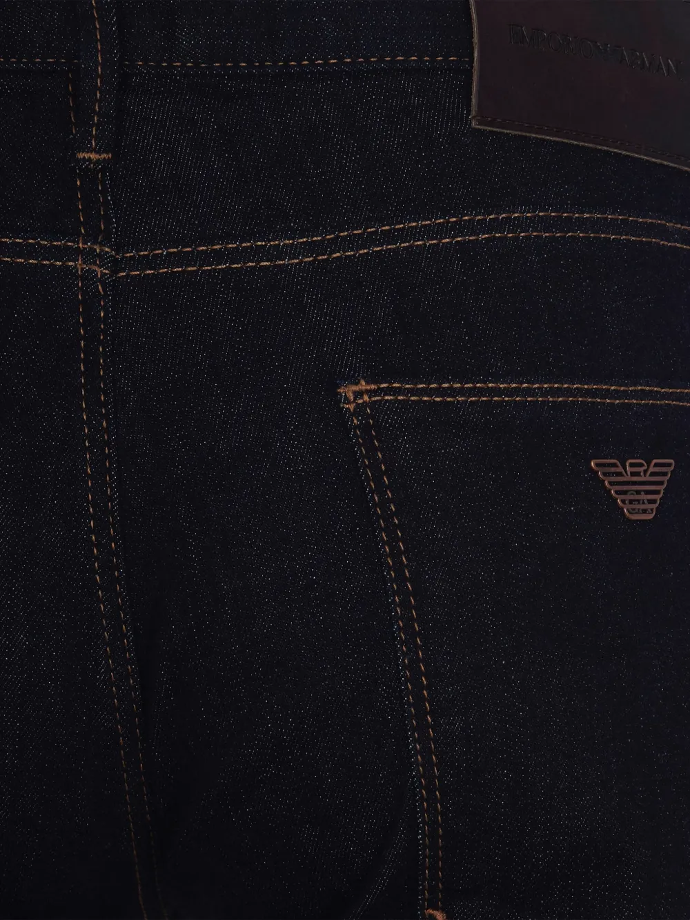 Emporio Armani Jeans met logopatch Blauw