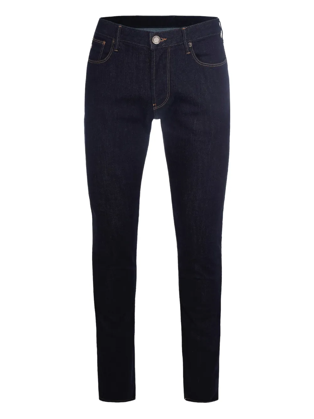 Emporio Armani logo-patch jeans - Blu