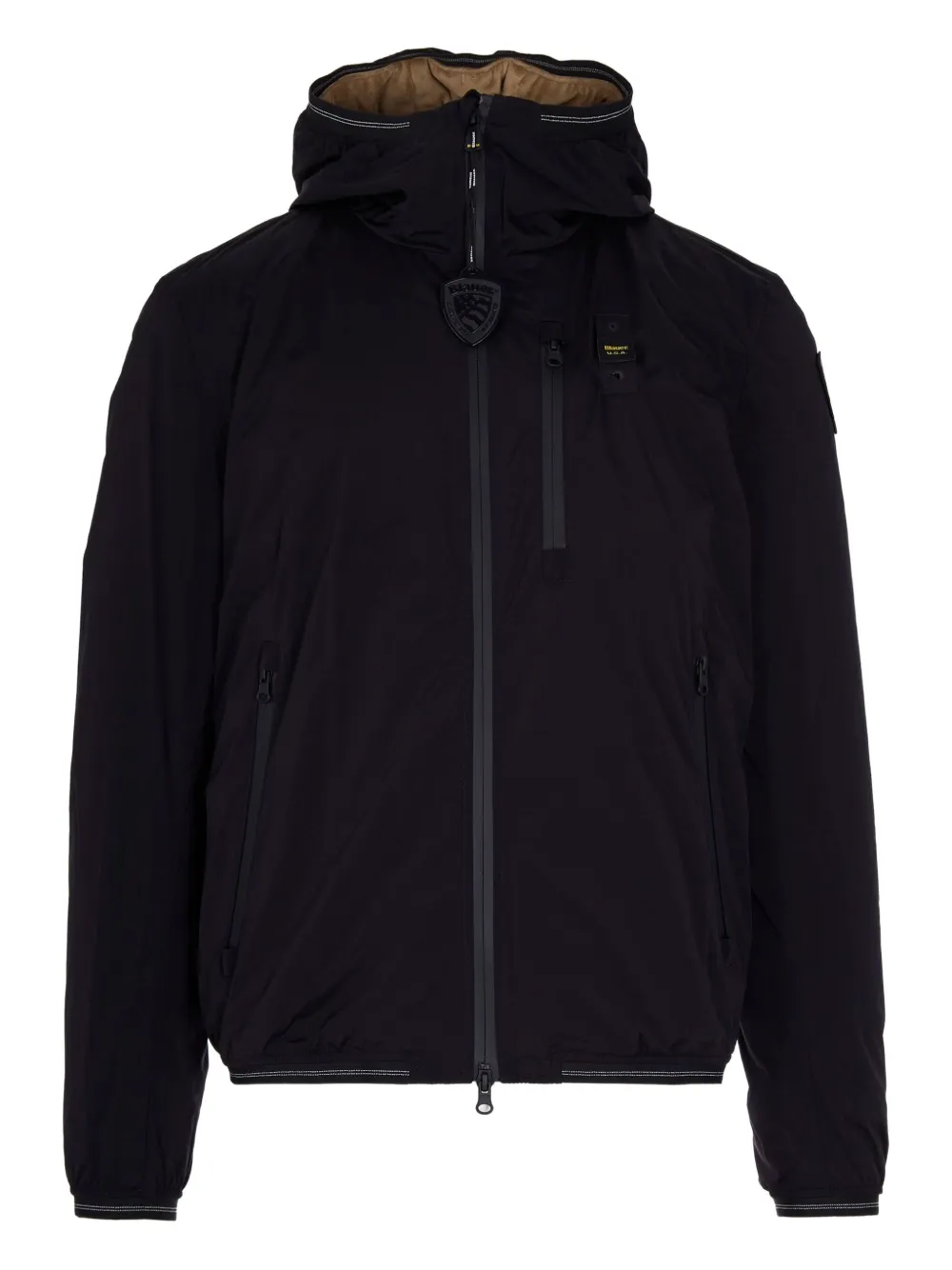 Blauer Giubbino Con Interno In Eco Pelliccia Devon Nero In Black