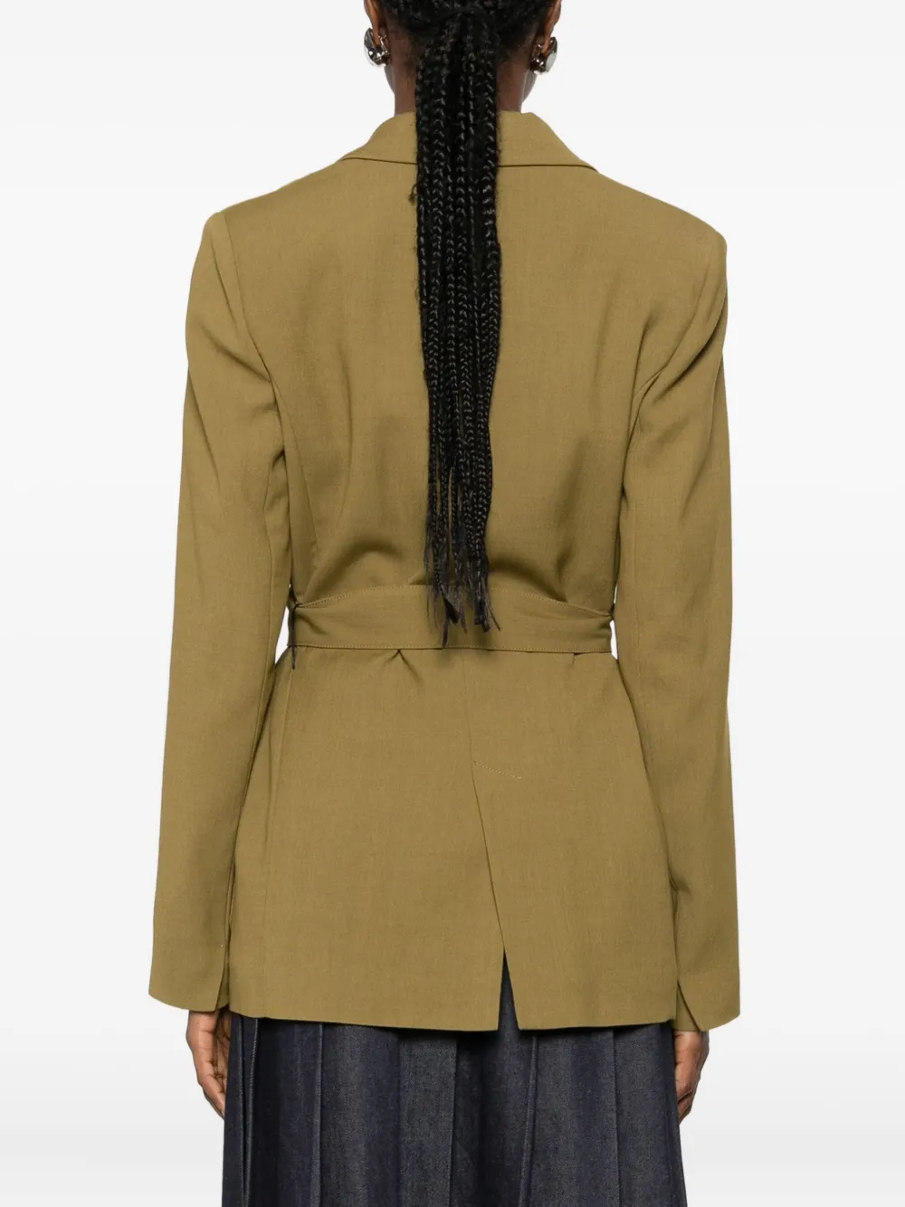 Forte Forte Structured Brown Tailored Jacket In Multi