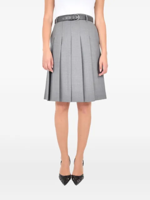 Max Mara Gimmy pleated belted skirt