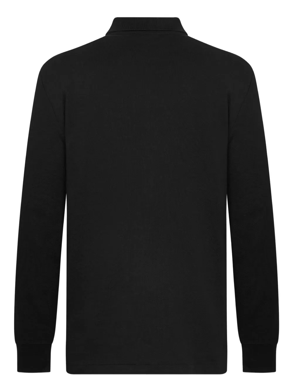 Polo Ralph Lauren embroidered-logo long-sleeved polo shirt - Zwart