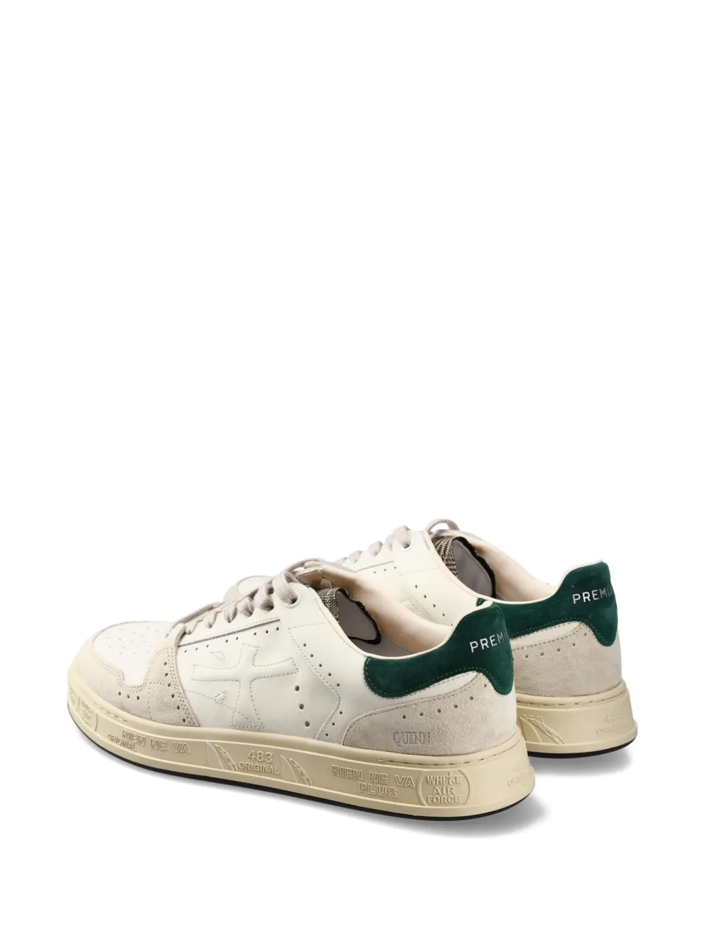 Premiata QUINN suede leather sneakers Wit