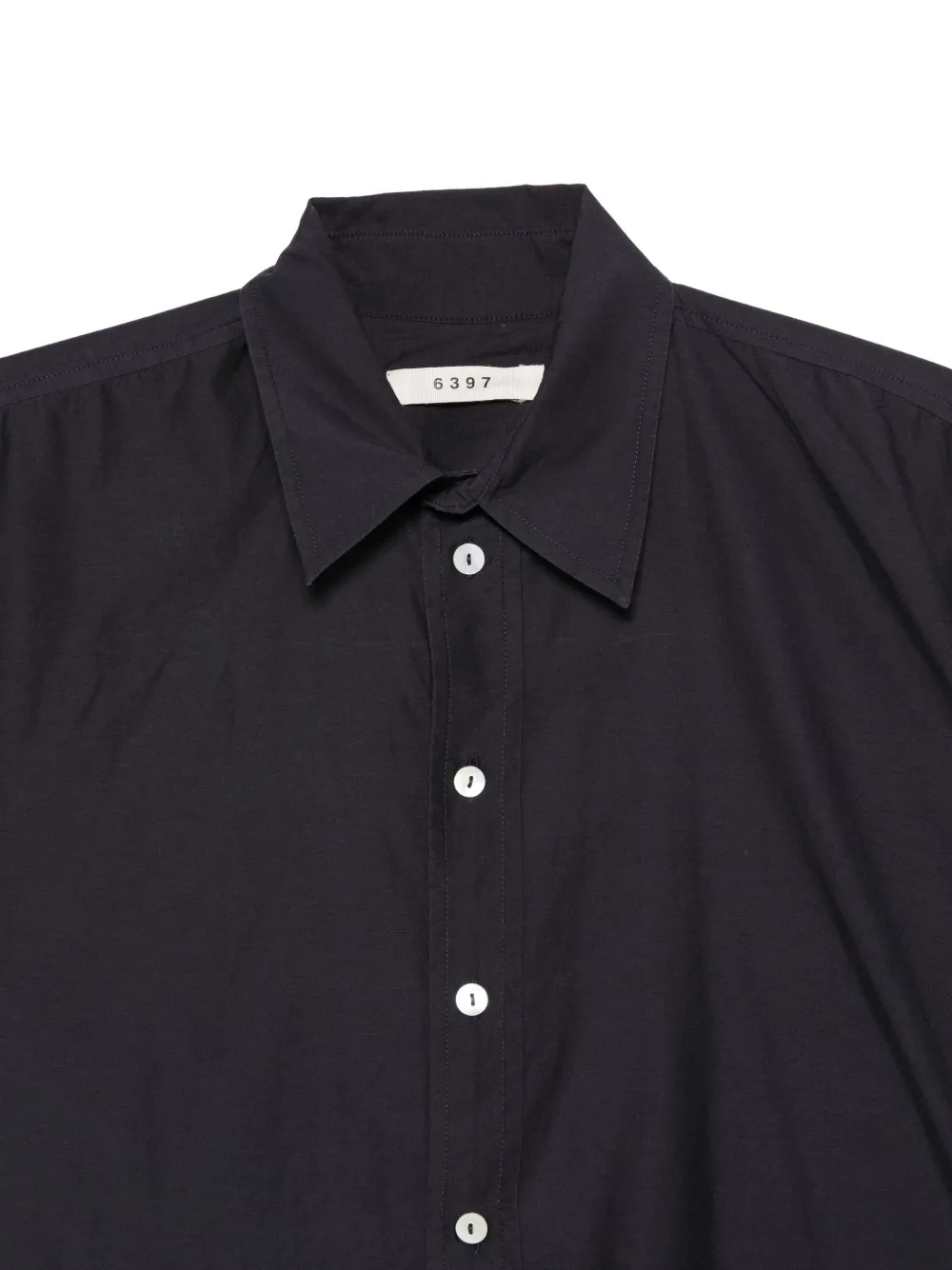  6397 Button-up Poplin Shirt - Blue 