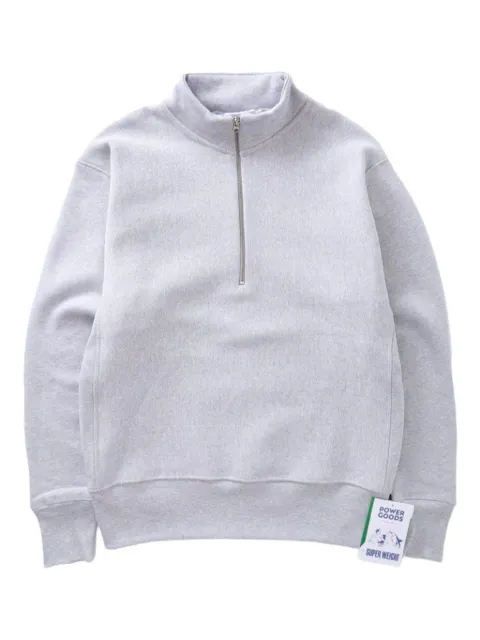 Power Goods Super Weight zip-neck sweatshirt