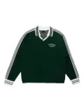 Goodies Sportive stripe-detail polo-collar t-shirt - Green
