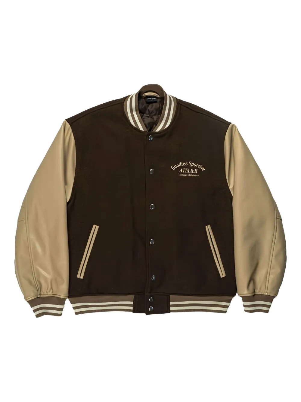 Goodies Sportive Logo-embroidered Bomber Jacket In Black