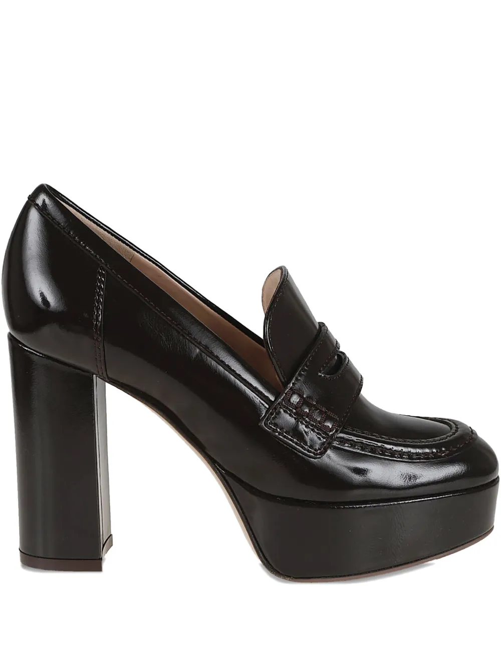 Gianvito Rossi 100mm platform heeled pumps Bruin