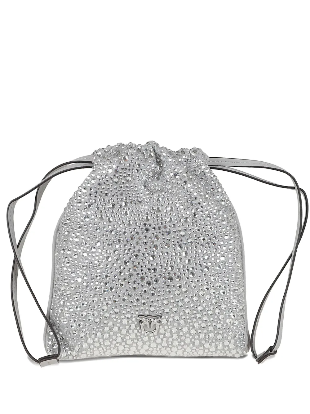 PINKO baby Slouchy embellished satchel - Argento