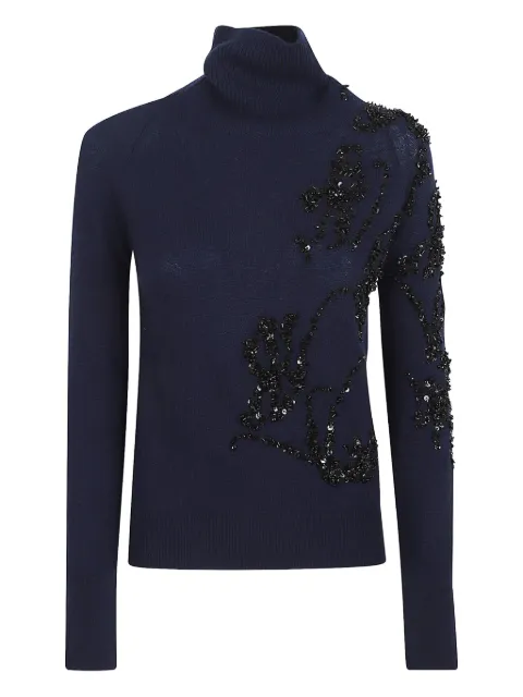 Ermanno Scervino sequin-embellished turtleneck sweater
