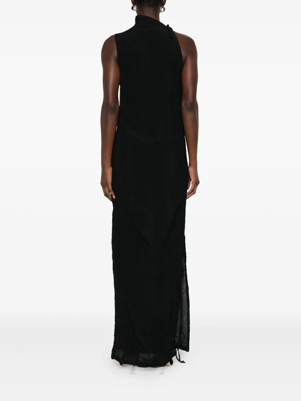 Hope Tie-detailing Midi Dress In Black