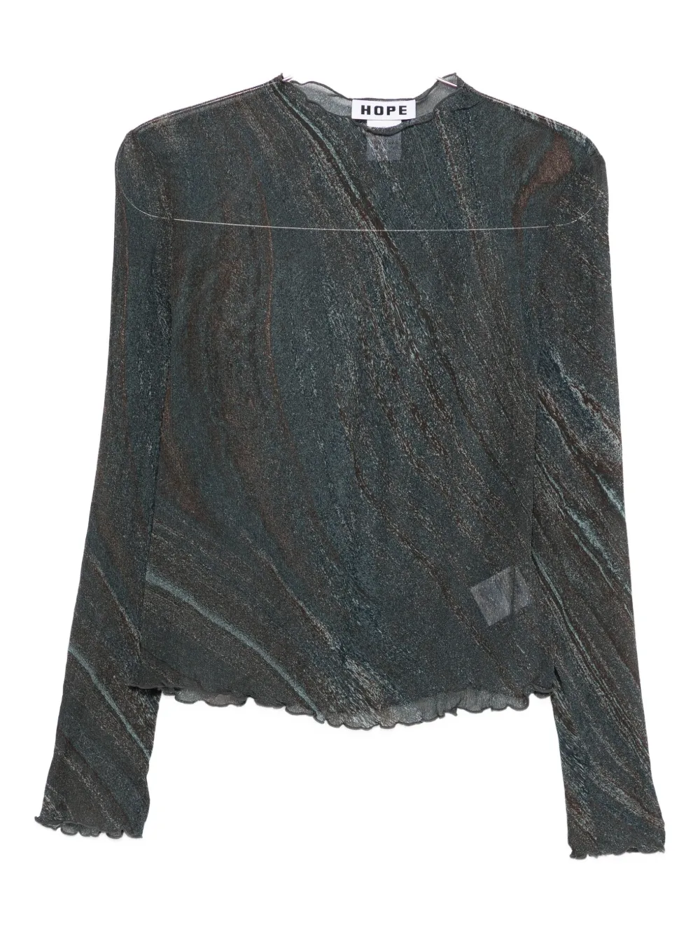 Hope Top con stampa astratta - Blu