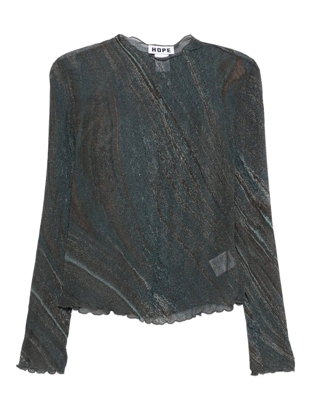 Hope abstract-print top | Blue | Image 1