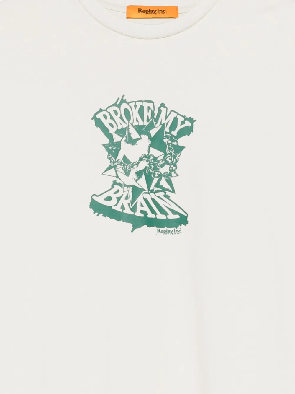 Replay Graphic-print T-shirt In White