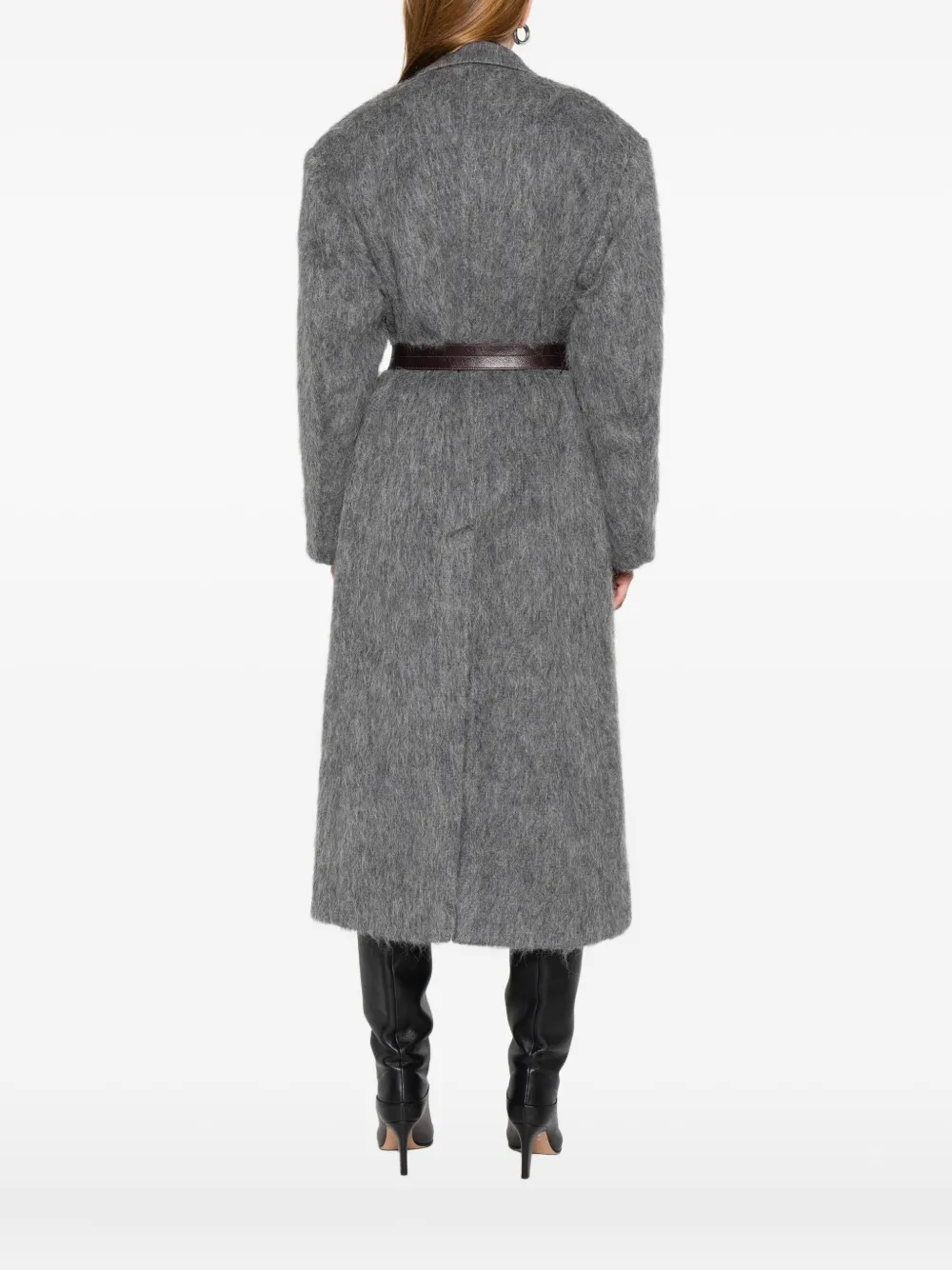 Hope Abolish Belted Coat In Gray