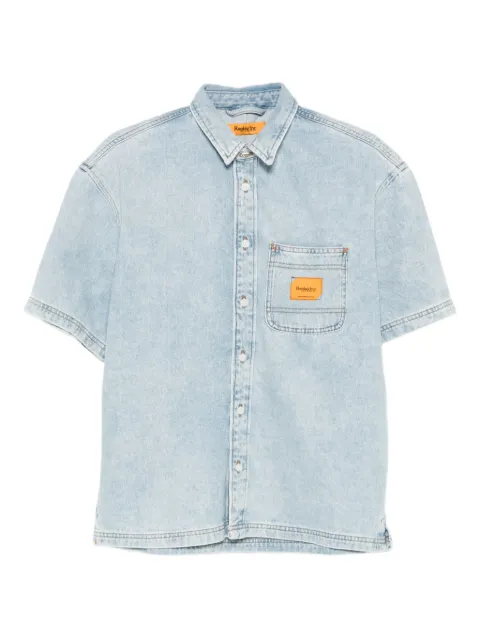Replay logo-patch short-sleeve shirt
