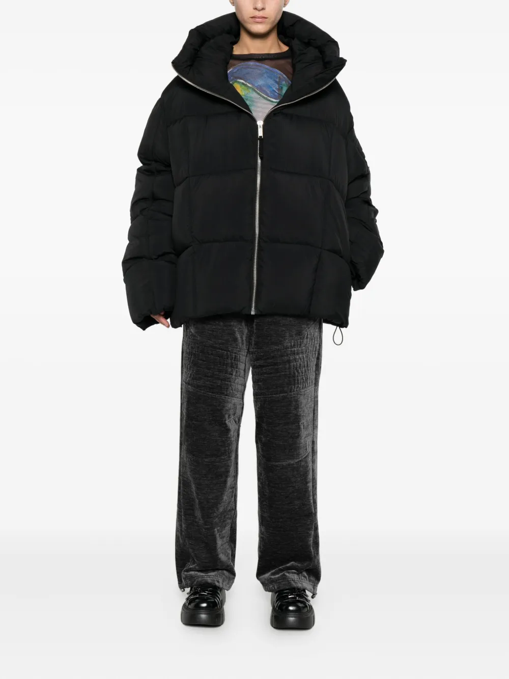 Thom Krom Jack met capuchon Zwart