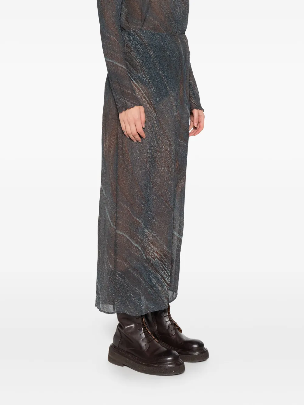 Hope Read Midi Skirt In Green