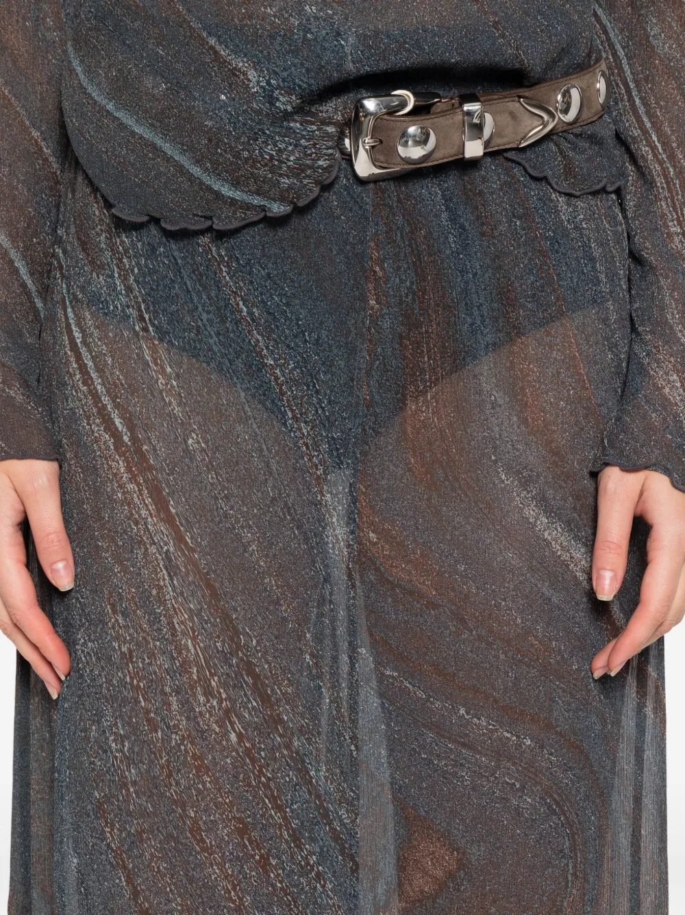 Hope Read Midi Skirt In Green