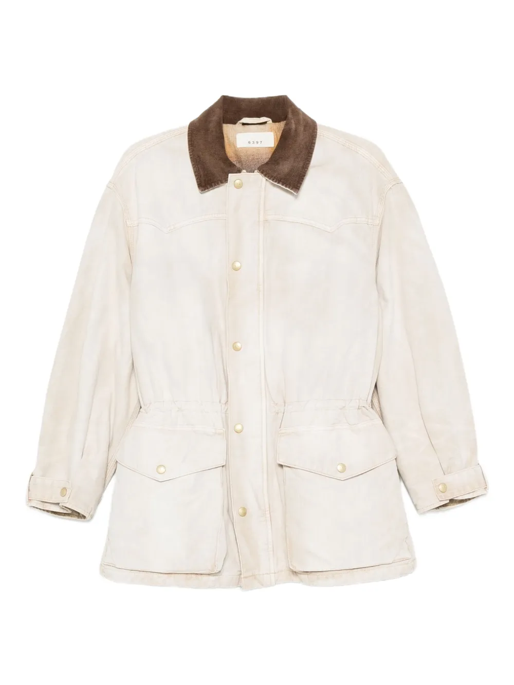 6397 corduroy-collar jacket | Neutrals | Image 1