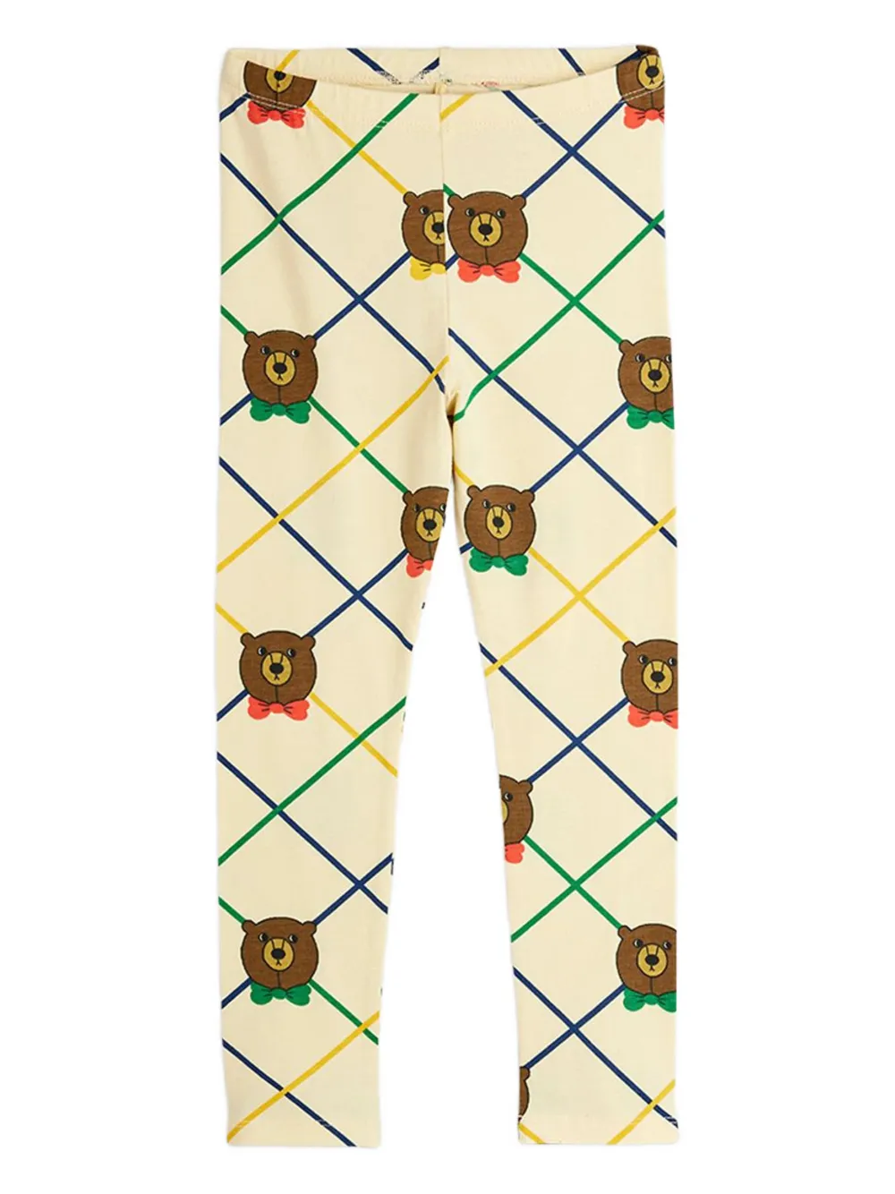 Mini Rodini bear-print trousers - Toni neutri
