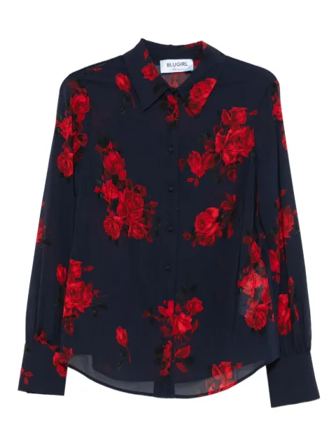 Blugirl camisa con estampado floral