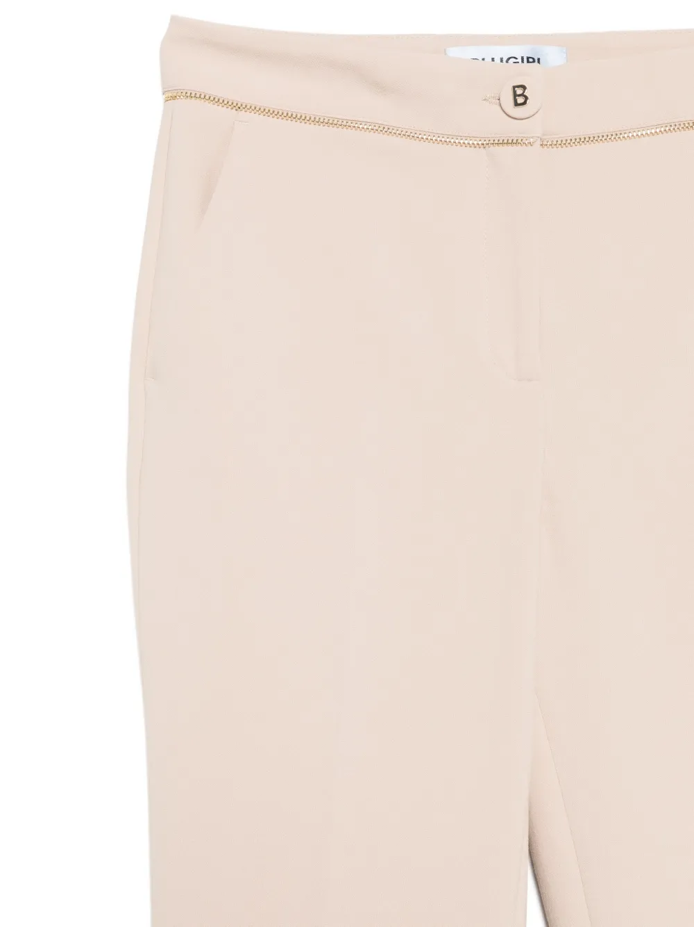 Blugirl Broek met rits Beige