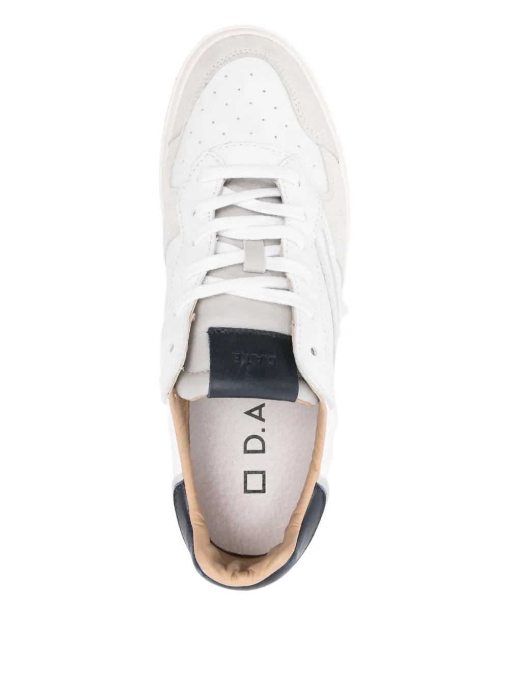 D.A.T.E. panelled sneakers Wit