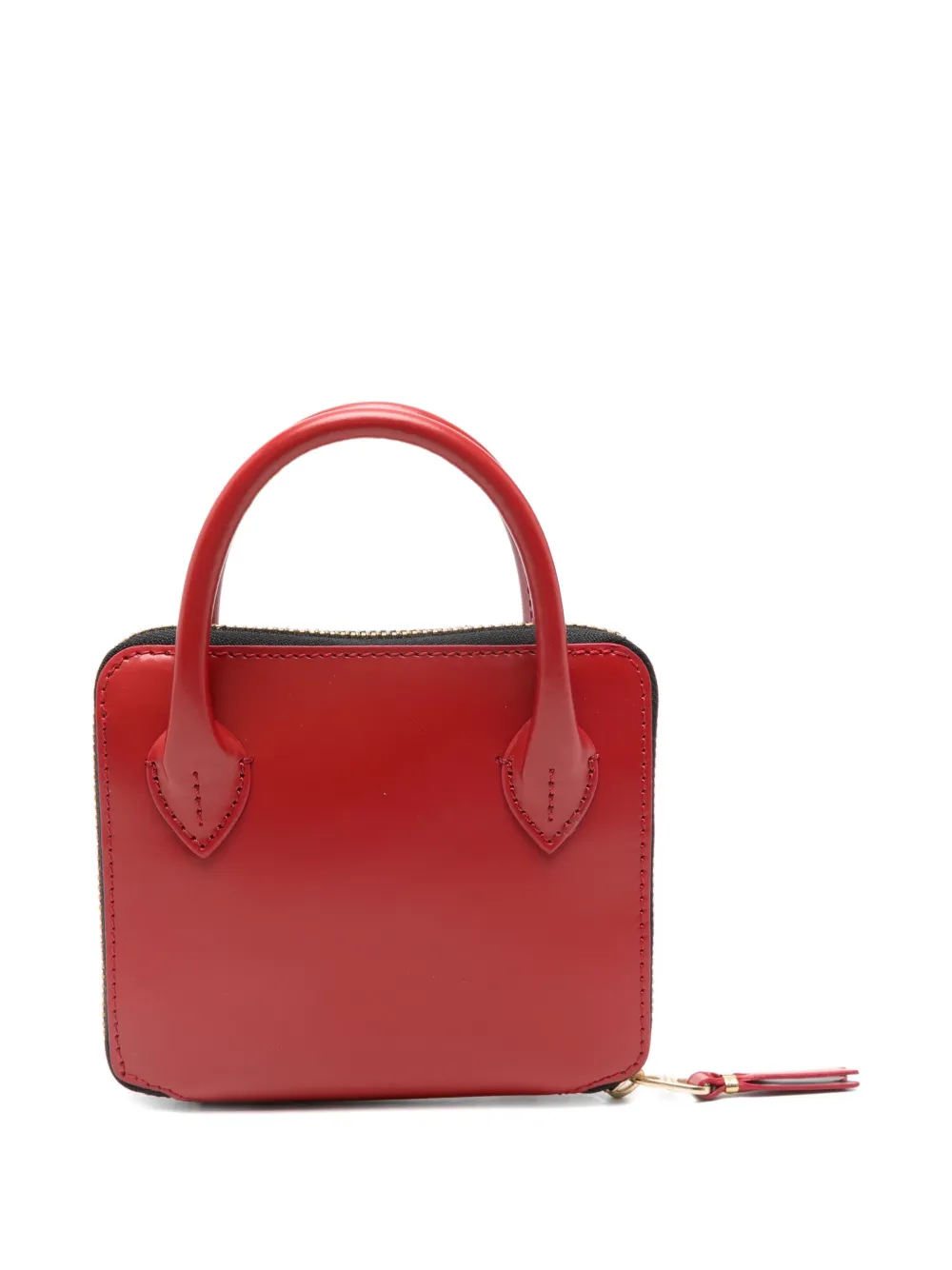 Comme Des Garçons Zipped Wallet In Red