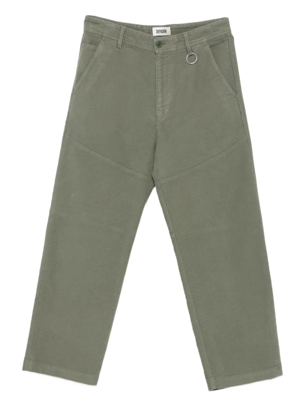Drykorn Yogga ring-detail trousers | Green | Image 1