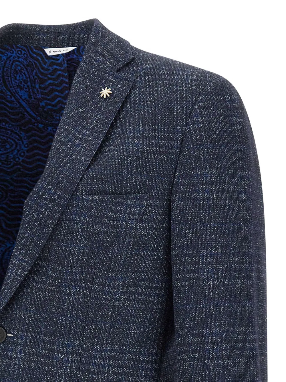 Manuel Ritz Blazer met enkele rij knopen Blauw