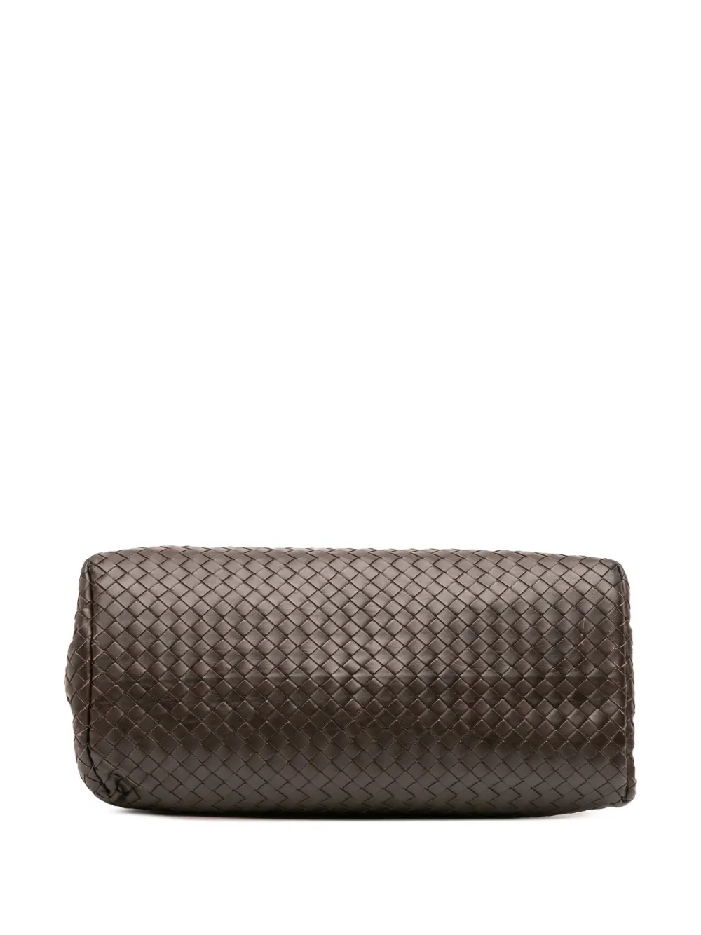 Pre-owned Bottega Veneta 2011 Medium Nappa Intrecciato Roma Tote Bag In Brown