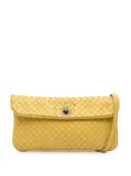 Bottega Veneta Pre-Owned 2013-2025 Mini Nappa Intrecciato Turn Lock crossbody bag - Yellow