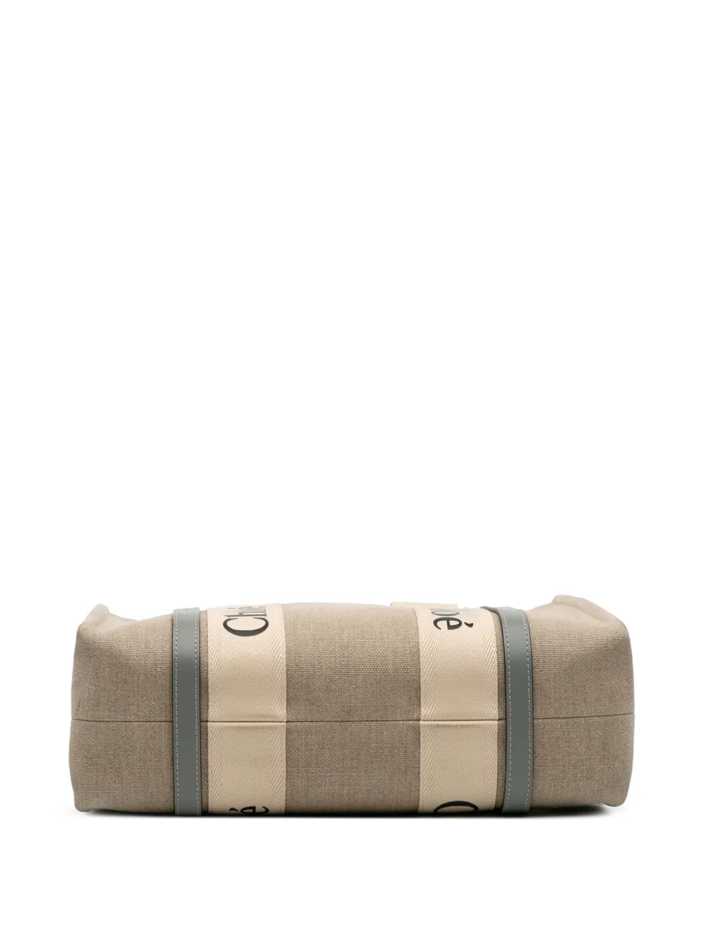 Pre-owned Chloé 2022 Medium Canvas Woody Tote Bag In Brown