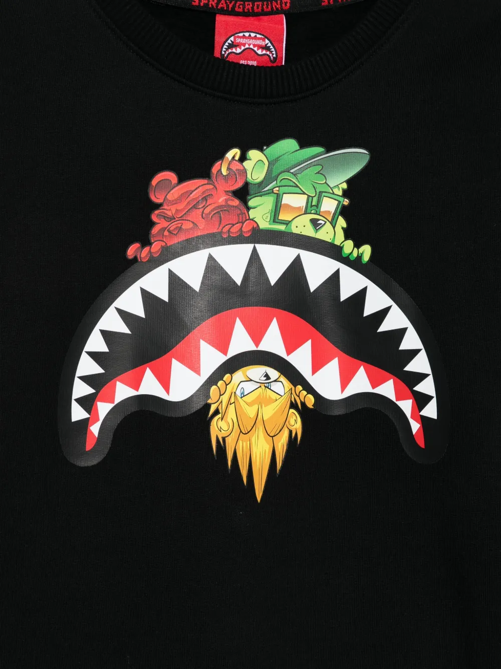 Sprayground Kid Sharks In Paris Sweatshirt In Black