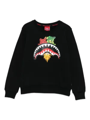 Stone Island Junior コンパスロゴ スウェットシャツ | ブラック