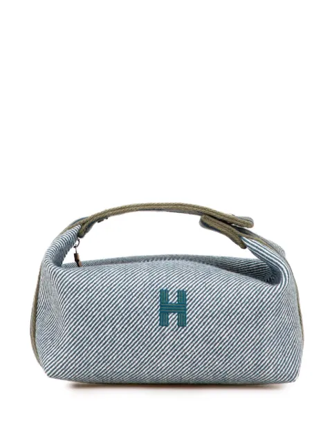 Hermès Pre-Owned 2021-2025 Small Wool Bride A Brac H Natte Case vanity bag